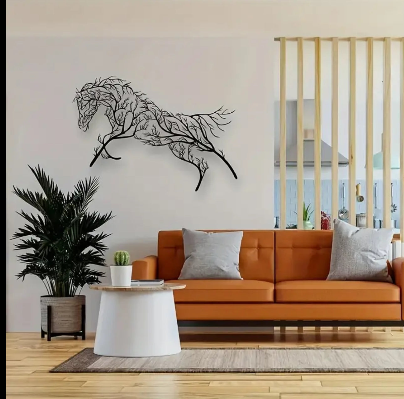 Vintage Metal Horse Silhouette Wall Art